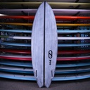 Slater Designs Great White Twin Volcanic 6'0" - bottom