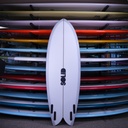 Solid Throwback Fish PU/Poly 5'6" - bottom