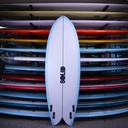 Solid Throwback Fish PU/Poly 5'8" - bottom