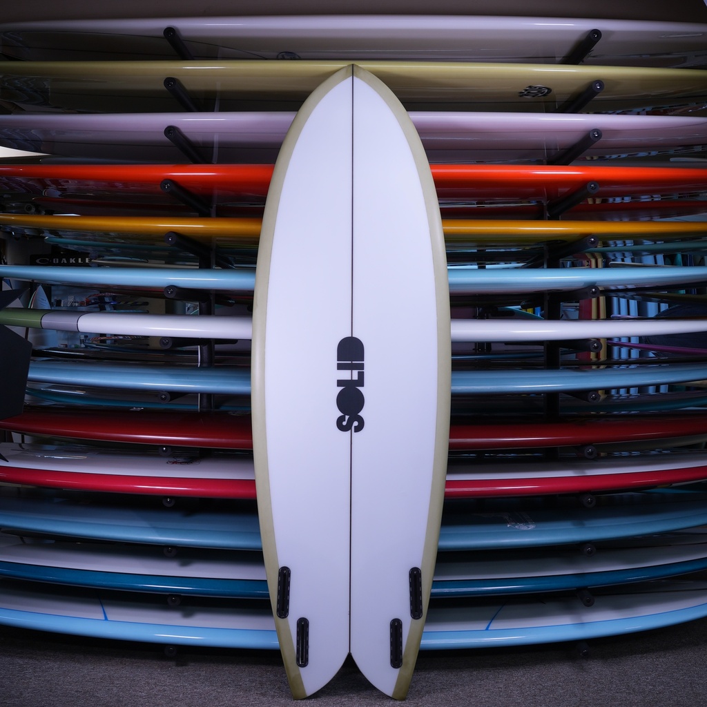 Solid Throwback Fish PU/Poly 5'10" - bottom