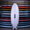 Solid Throwback Fish PU/Poly 5'10" - bottom