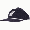 Single Fin Cord Snapback (Navy)