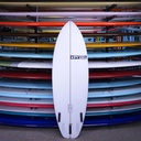 Pyzel White Tiger PU/Poly 5'7" Bottom of Board