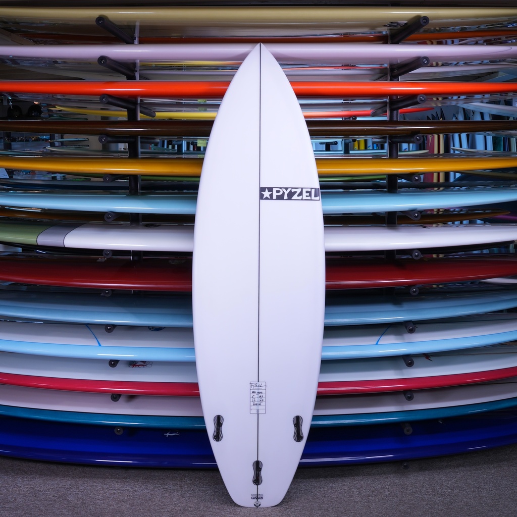 Pyzel Red Tiger PU/Poly 6'0" Bottom of Board
