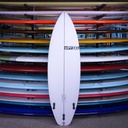 Pyzel Red Tiger PU/Poly 6'0" Bottom of Board
