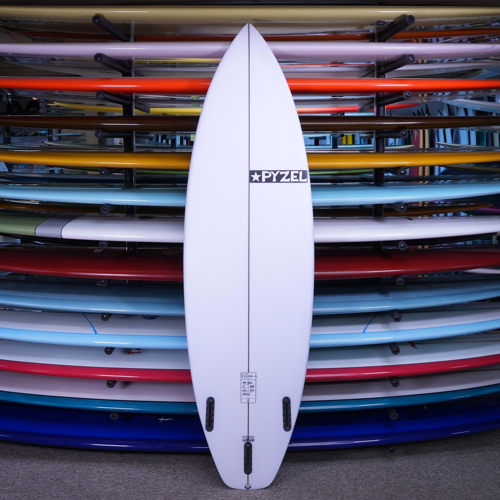 Pyzel Red Tiger PU/Poly 6'3" Bottom of Board