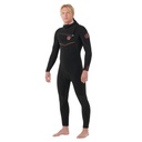 Flashbomb Fusion 5/4mm Hooded Chest Zip Wetsuit (Black)