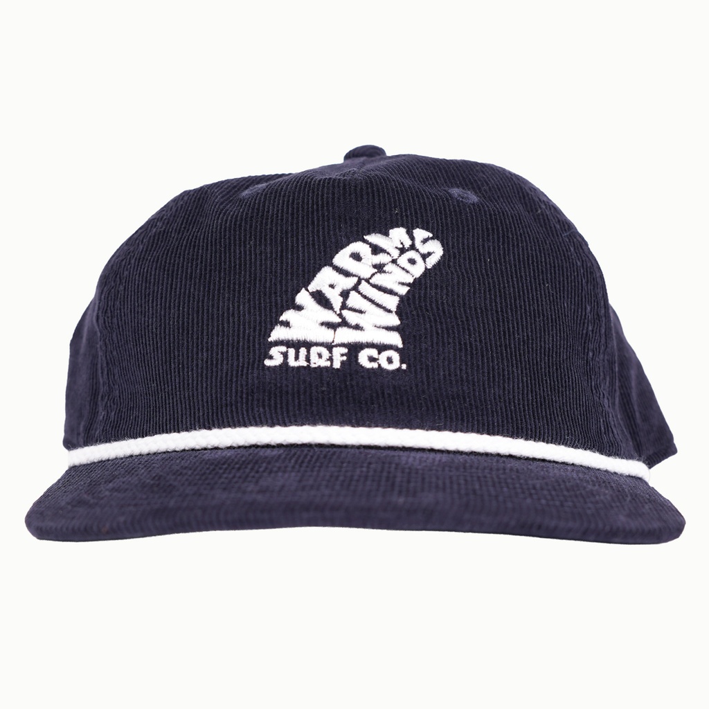 Single Fin Cord Snapback (Navy)
