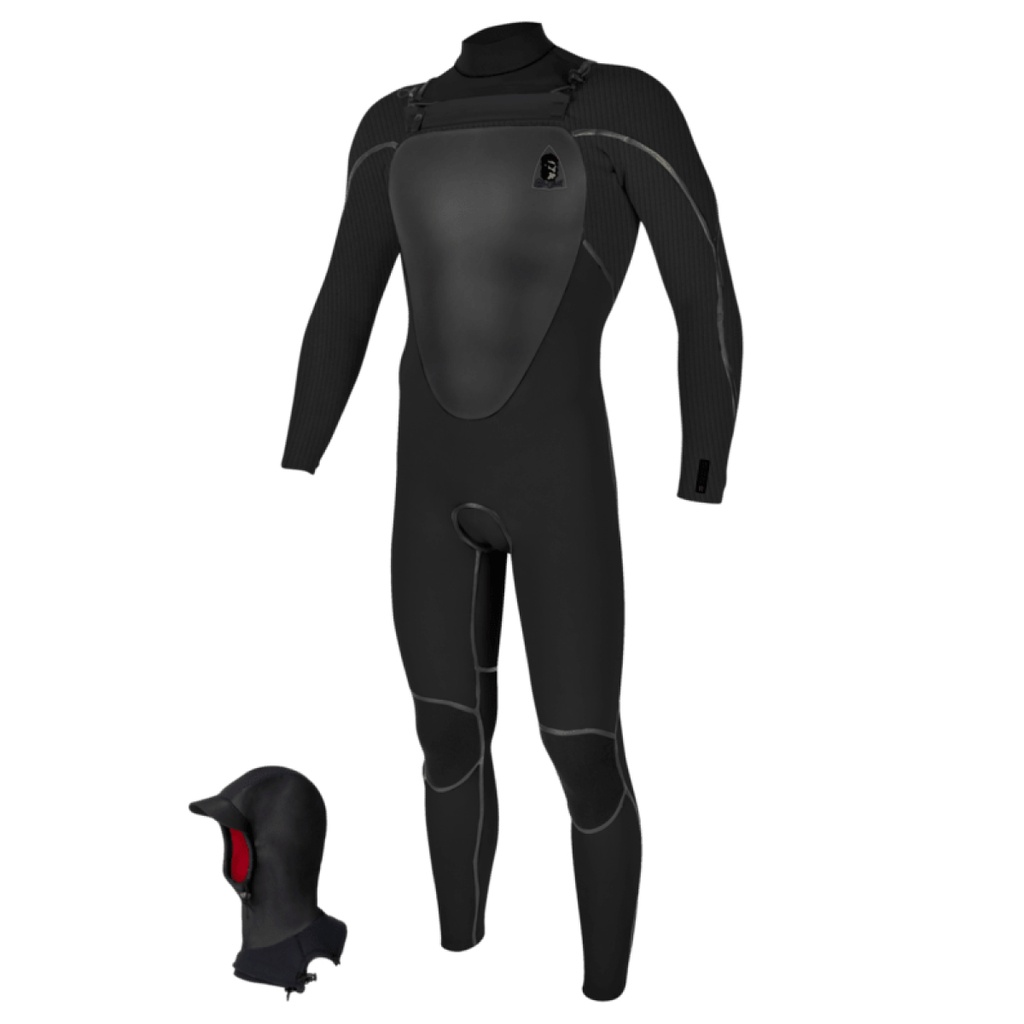 Mutant Legend 4.5/3.5Mm Hooded Chest Zip Wetsuit (Black)