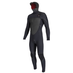 Psycho Tech 5/4Mm+ Hooded Chest Zip Wetsuit (Black)