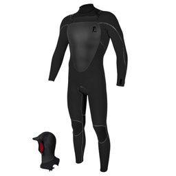Mutant Legend 4.5/3.5Mm Hooded Chest Zip Wetsuit (Black)