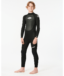 Kids Omega 3/2mm Back Zip Full Suit (Black)