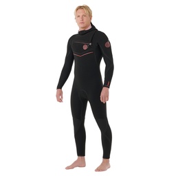 Flashbomb Fusion 5/4mm Hooded Chest Zip Wetsuit (Black)