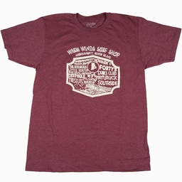 Surf Spots SS Tee (Burgundy)