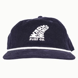 [W25SFCRD-NVY] Single Fin Cord Snapback (Navy)